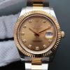 Rolex Date Just II 41mm SS/YG YG Dial Diamonds Marker SS/YG Bracelet A3136