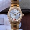 Swiss Made Rolex DateJust 31mm Diamonds Bezel Roman Markers White Dial A2235