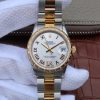 Swiss Made Rolex DateJust 31mm Diamonds Bezel Roman Markers White Dial Bracelet A2235