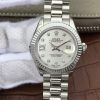 Swiss Made Rolex DateJust 28mm Fluted Bezel White Dial Diamonds Rome Markers Bracelet A2236