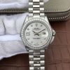 Swiss Made Rolex DateJust 28mm Diamonds Bezel White Dial Diamonds Rome Markers Bracelet A2236