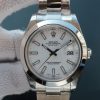 Swiss Made Rolex DateJust 41mm 126333 EW Polished Bezel White Dial SS Bracelet A3163