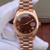 Swiss Made Rolex Day-Date 40mm 228235 RG Noob Brown Dial Roman Markers RG Bracelet A3255