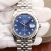 Swiss Made Rolex DateJust 41mm 126334 Fluted Bezel Blue Dial Diamonds Markers Bracelet A3235