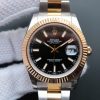 Rolex Date Just II 41mm SS/YG Black Dial Lumed Marker SS/YG Bracelet A3136