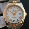 Swiss Made Rolex DateJust II 41mm SS/YG White Dial Roman Marker SS/YG Bracelet A2824