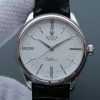 Swiss Made Rolex MK Cellini Time 50509 SS Rome White Dial Leather Strap