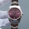 Swiss Made Rolex Oyster Perpetual 39mm 114300 Red Grape Dial on SS Bracelet SH3132