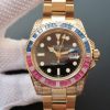 Swiss Made Rolex GMT-Master II  BP 116758 Blue/Red Crystal Bezel A2836