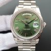 Swiss Made Rolex Day-Date 40mm 228239 Noob Olive Green Dial SS President Bracelet A3255