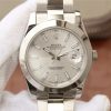 Swiss Made Rolex DateJust 41mm 126300 Noob Polished Bezel Silver Dial Stick Markers Bracelet A3235