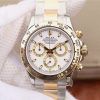 Swiss Made Rolex Daytona 116523 Thick YG Wrapped White Dial Bracelet A7750