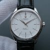 Swiss Made Rolex MK Cellini Time 50509 SS White Dial Leather Strap