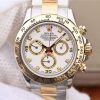 Swiss Made Rolex Daytona 116523 Thick YG Wrapped White Dial Diamonds Markers Bracelet A7750