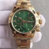 Swiss Made Rolex Daytona 116518 YG Green Dial on YG Bracelet A4130