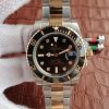 Swiss Made Rolex Submariner 116613 LN Noob Black Dial Diamonds Markers SS/YG Bracelet A3135