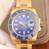 Swiss Made Rolex Submariner 116613 LB Noob YG Wrapped Blue Dial YG Wrapped Bracelet Eta2836