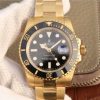 Swiss Made Rolex Submariner 116613 LN YG Wrapped Black Dial YG Wrapped Bracelet Eta2836