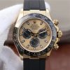 Swiss Made Rolex Daytona 116518 Noob YG/Black Dial Rubber Strap A7750