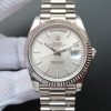 Swiss Made Rolex Day-Date II SS Silver Dial SS Bracelet A3255