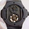 Swiss Made Hublot Big Bang 44mm Vendome Real Tourbillon Black Black Gummy