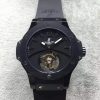 Swiss Made Hublot Big Bang Tourbillon Ceramic Case Black Dial Rubber Strap