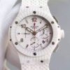 Swiss Made Hublot Big Bang Caviar Chrono 44mm White Ceramic White Dial Rubber Strap A7750