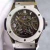 Swiss Made Hublot Classic Fusion Tourbillon 45mm TF Skeleton Dial Black Gummy Strap A23J