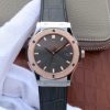 Swiss Made Hublot Classic Fusion 42mm RG JJF Gray Dial Gray Gummy Strap A2892