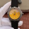 Swiss Made Breitling Avenger II Seawolf PVD GF Yellow Dial Black Nylon Strap A2824