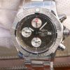 Swiss Made Breitling Avenger II Chronograph 43mm SS GF Gray/White Dial on SS Bracelet A7750