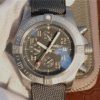 Swiss Made Breitling Avenger Bandit Titanium GF Gray Dial Gray Nylon Strap A7750