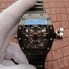 Richard Mille RM 052 Skull Watch Black Ceramic Skeleton Dial Black Rubber Strap 6T51