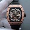 Richard Mille RM057 Dragon Phoenix RG Case SS Dragon Dial Black Rubber Strap