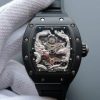 Richard Mille RM057 Dragon Phoenix PVD SS Case Silver Dragon Dial Black Rubber Strap