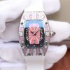 Richard Mille RM 007 Lady SS Diamonds Black Inner Bezel White Rubber Strap 6T51