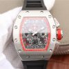 Richard Mille RM011 Felipe Massa Red Inner Bezel Black Rubber Strap A7750