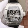 Richard Mille RM018 Hommage a Boucheron SS Black Skeleton Dial Black Rubber Strap 6T51