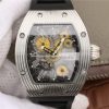 Richard Mille RM018 Hommage a Boucheron SS Yellow Skeleton Dial Black Rubber Strap 6T51