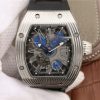 Richard Mille RM018 Hommage a Boucheron SS Yellow Skeleton Dial Blue Rubber Strap 6T51