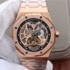 Swiss Made Audemars Piguet Royal Oak Tourbillon Extra-Thin Openworked RG Skeleton Dial RG Bracelet