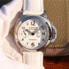 Swiss Made Panerai PAM049 XF White Dial White Leather Strap A7750