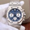 Swiss Made Audemars Piguet Royal Oak Chronograph SS JHF Blue/White Dial SS Bracelet A7750