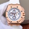 Swiss Made Audemars Piguet Royal Oak Offshore 44mm RG Summer Edition JF White Rubber Strap A3126