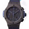 Swiss Made Hublot Big Bang Full Ceramic Evolution Blue Magicb Gummy Strap HUB4104