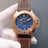 Swiss Made Panerai ZF PAM671 Blue Dial Dark Brown Leather Strap P.9010