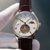 Swiss Made IWC Portuguese Tourbillon Blue Markers Power Reserve Moonphase White Dial