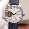 Swiss Made IWC AZ Portuguese Tourbillon White Dial Blue Markers