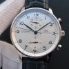 Swiss Made IWC ZF Portuguese Chrono IW371446 Blue Leather Strap