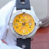 Swiss Made Swiss Made Breitling Avenger II Seawolf SS GF Yellow Dial Black Rubber Strap A2824